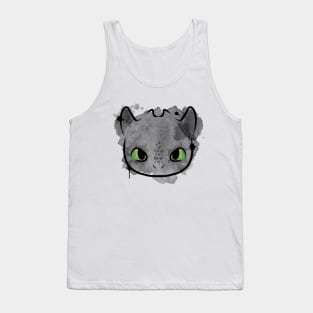 Watercolor Toothless Tank Top